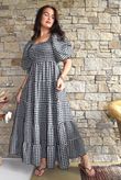 Nonni Gingham Darling Dress Black